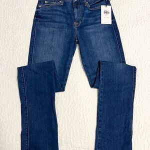 NWT 7 For All Mankind Kimmie Straight Leg Jeans Size 28 B(air) Denim Retail $179
